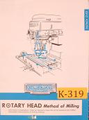 Kearney & Trecker Rotary Head Method of Milling Manual 1964